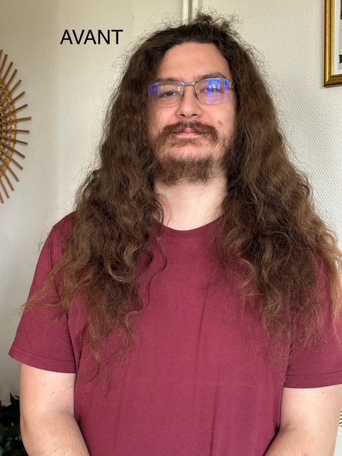 Avant Relooking visage homme